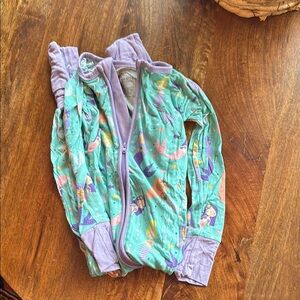 Colorful Mermaid Print Kids Pajamas